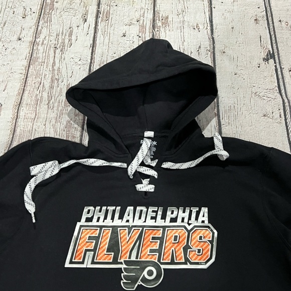 Philadelphia Flyers NHL Hockey Reebok Hoodie Sports Pullover Sweatshirt - Picture 3 of 6